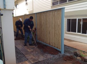 Landscaping at Sunset Beach Home